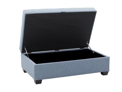 blue grey Tufted Storage Bench Antonio Collection product image by CorLiving#color_antonio-blue-grey