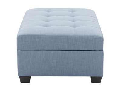 blue grey Tufted Storage Bench Antonio Collection product image by CorLiving#color_antonio-blue-grey