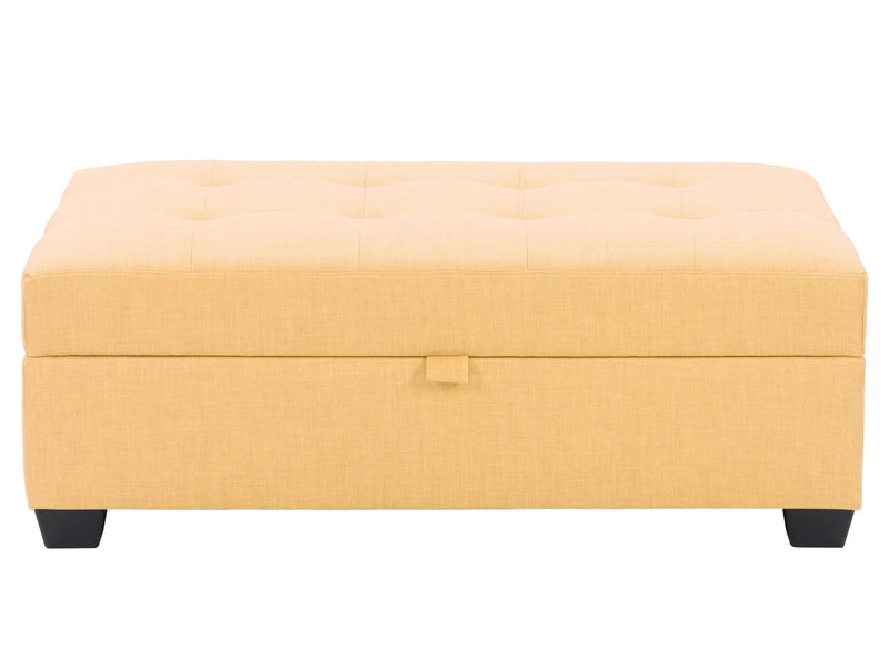 yellow Tufted Storage Bench Antonio Collection product image by CorLiving