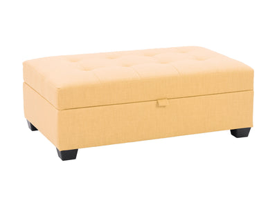 yellow Tufted Storage Bench Antonio Collection product image by CorLiving#color_antonio-yellow