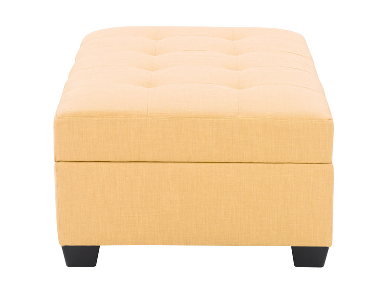 yellow Tufted Storage Bench Antonio Collection product image by CorLiving