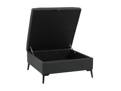 black Mid-Century Modern Ottoman Linden Collection product image by CorLiving#color_linden-black