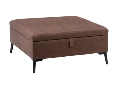 dark brown Mid-Century Modern Ottoman Linden Collection product image by CorLiving#color_linden-dark-brown