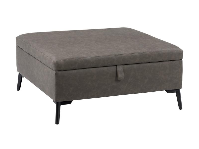 grey Mid-Century Modern Ottoman Linden Collection product image by CorLiving