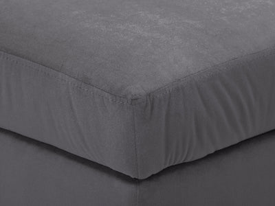 dark grey Velvet Storage Bench Perry Collection detail image by CorLiving#color_perry-dark-grey