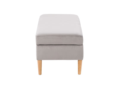 light grey Velvet Storage Bench Perry Collection product image by CorLiving#color_perry-light-grey