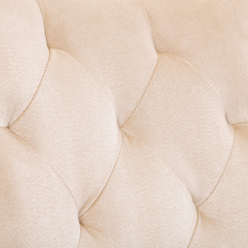 beige Velvet Accent Chairs Set of 2 Antonio Collection detail image by CorLiving