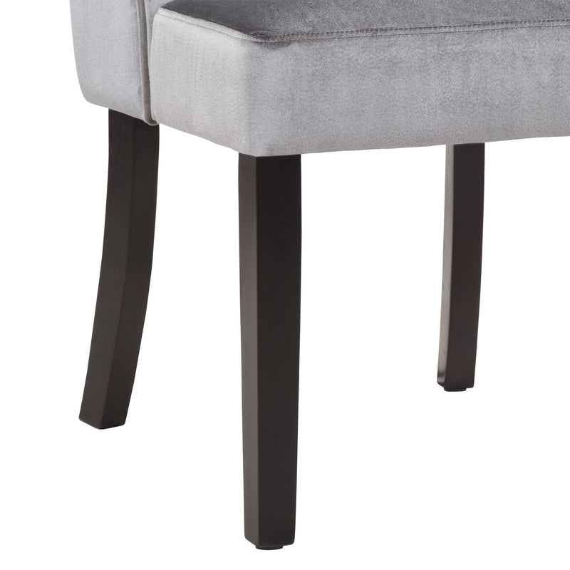 light grey Accent Chairs Set of 2 Antonio Collection detail image by CorLiving