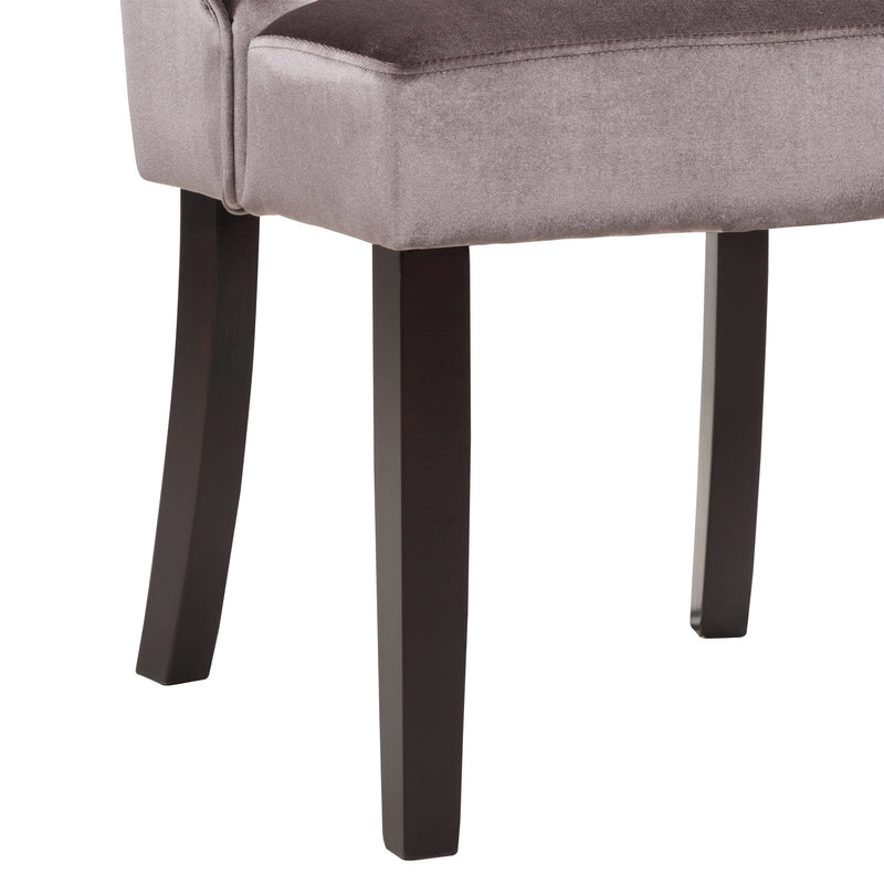 mauve Velvet Accent Chairs Set of 2 Antonio Collection detail image by CorLiving