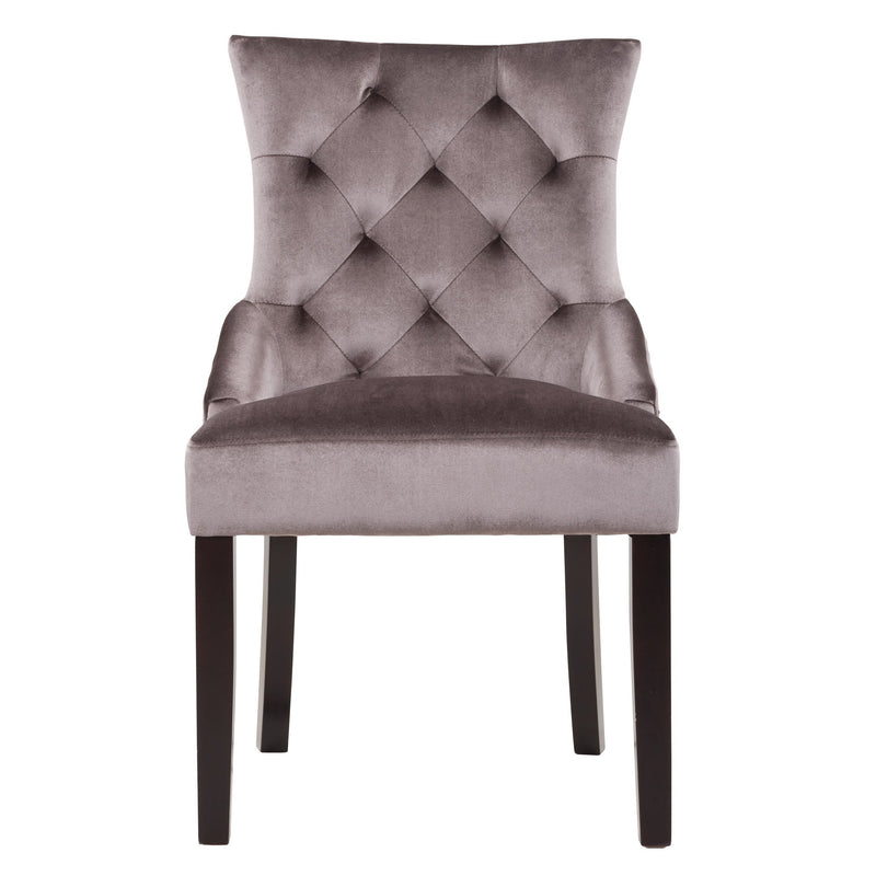 mauve Velvet Accent Chairs Set of 2 Antonio Collection product image by CorLiving