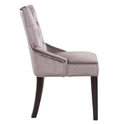 mauve Velvet Accent Chairs Set of 2 Antonio Collection product image by CorLiving#color_mauve