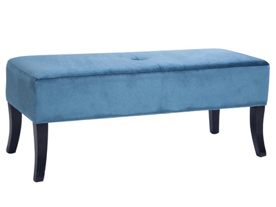 blue Velvet Bench Antonio Collection product image by CorLiving#color_antonio-blue-1
