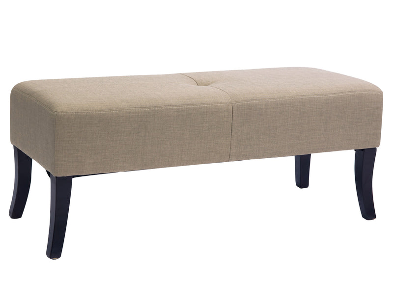 taupe Upholstered Bench Antonio Collection product image by CorLiving