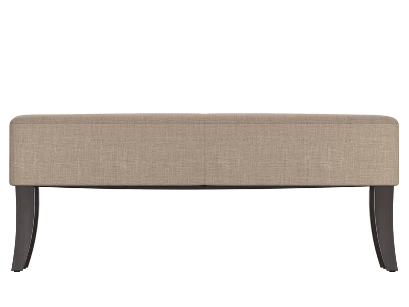 taupe Upholstered Bench Antonio Collection product image by CorLiving