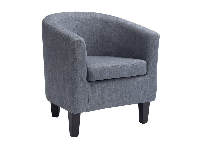 blue grey Barrel Chair Sasha Collection product image by CorLiving