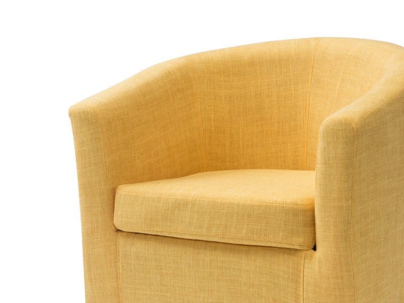 yellow Barrel Chair Sasha Collection detail image by CorLiving