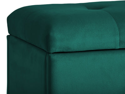 green Velvet Ottoman with Storage Asha Collection detail image by CorLiving#color_asha-green