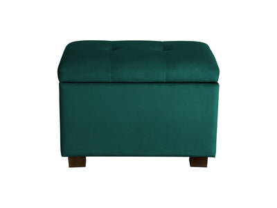 green Velvet Ottoman with Storage Asha Collection product image by CorLiving#color_asha-green