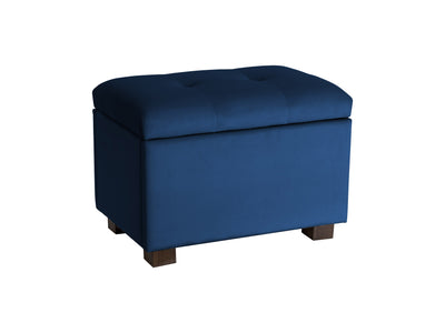blue Velvet Ottoman with Storage Asha Collection product image by CorLiving#color_asha-blue