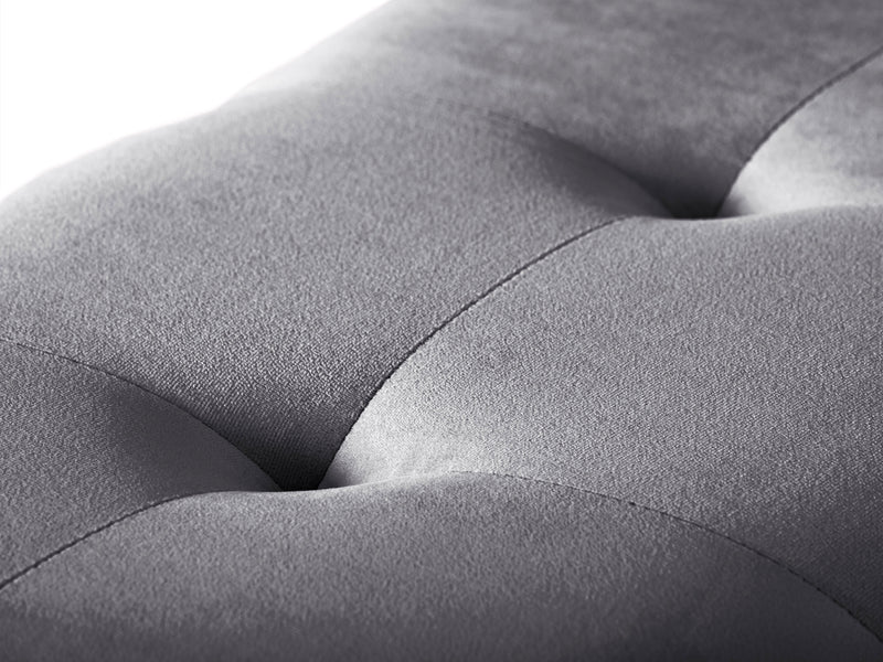 grey Velvet Ottoman with Storage Asha Collection detail image by CorLiving