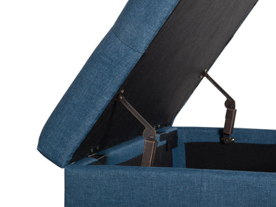 blue Double Storage Ottoman Bench Yves Collection detail image by CorLiving#color_yves-prussian-blue