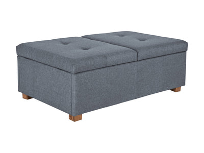 grey Double Storage Ottoman Bench Yves Collection product image by CorLiving#color_yves-grey