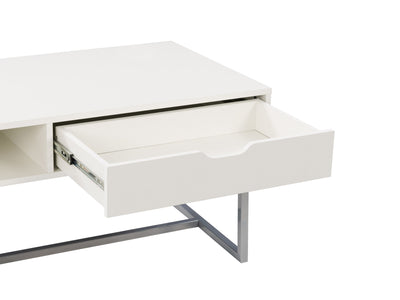 white Modern Rectangular Coffee Table Marley Collection detail image by CorLiving#color_white