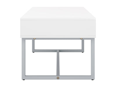 white Modern Rectangular Coffee Table Marley Collection product image by CorLiving#color_white