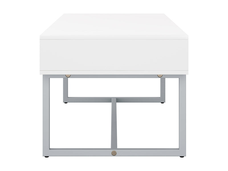 white Modern Rectangular Coffee Table Marley Collection product image by CorLiving