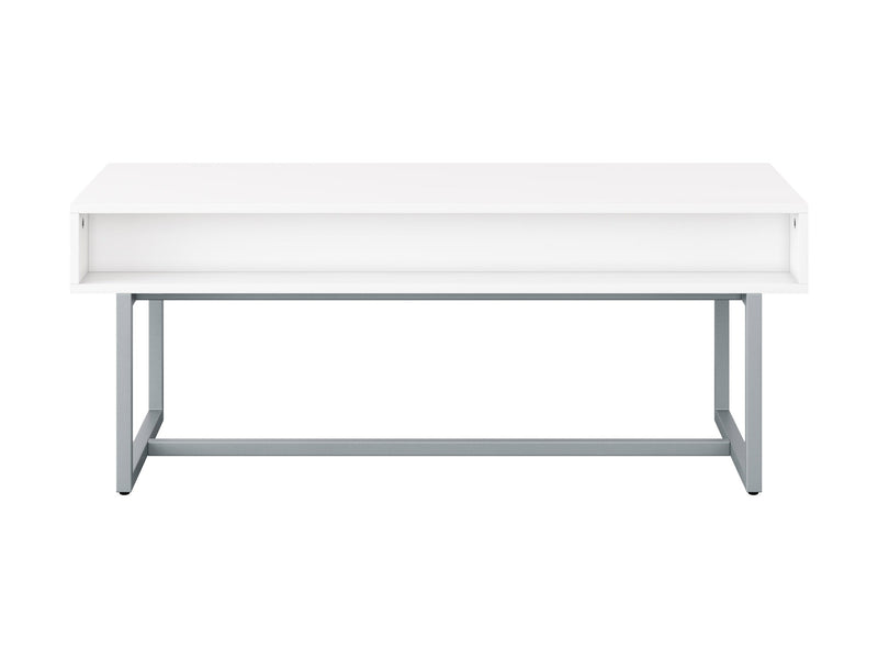 white Modern Rectangular Coffee Table Marley Collection product image by CorLiving
