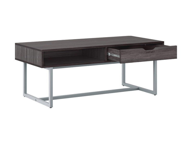 grey Modern Rectangular Coffee Table Marley Collection product image by CorLiving