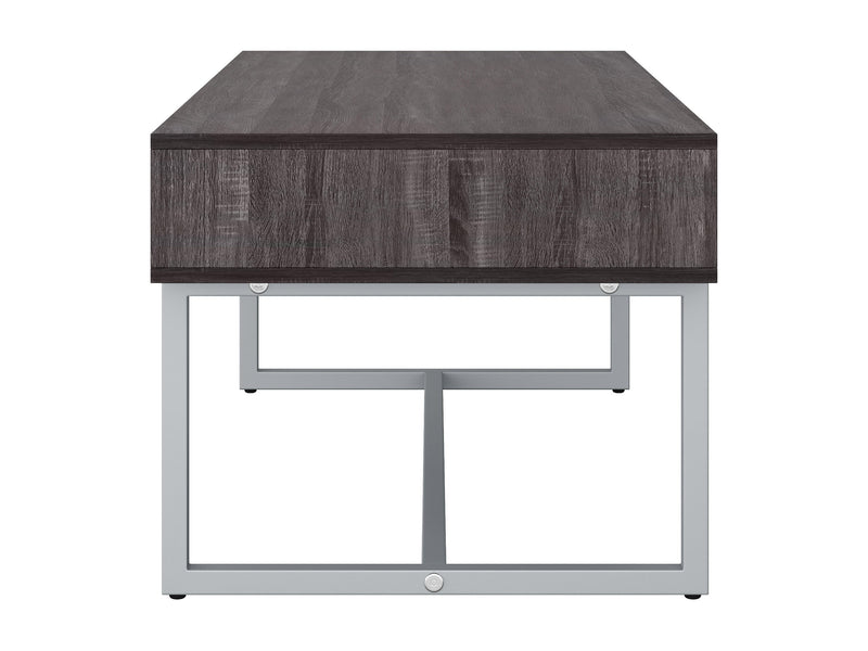 grey Modern Rectangular Coffee Table Marley Collection product image by CorLiving