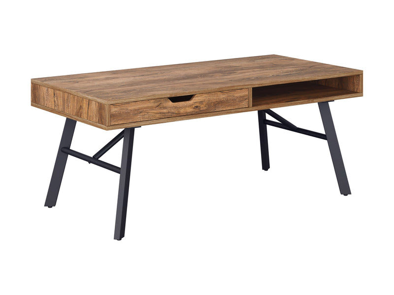 brown Rustic Wood Coffee Table Auston Collection product image by CorLiving