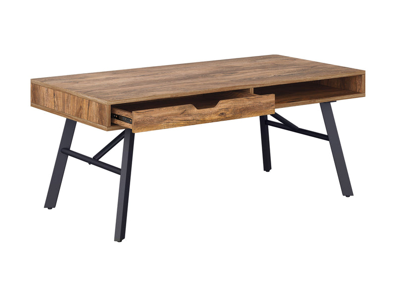 brown Rustic Wood Coffee Table Auston Collection product image by CorLiving