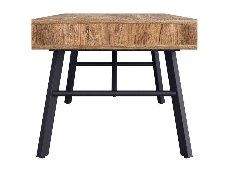 brown Rustic Wood Coffee Table Auston Collection product image by CorLiving