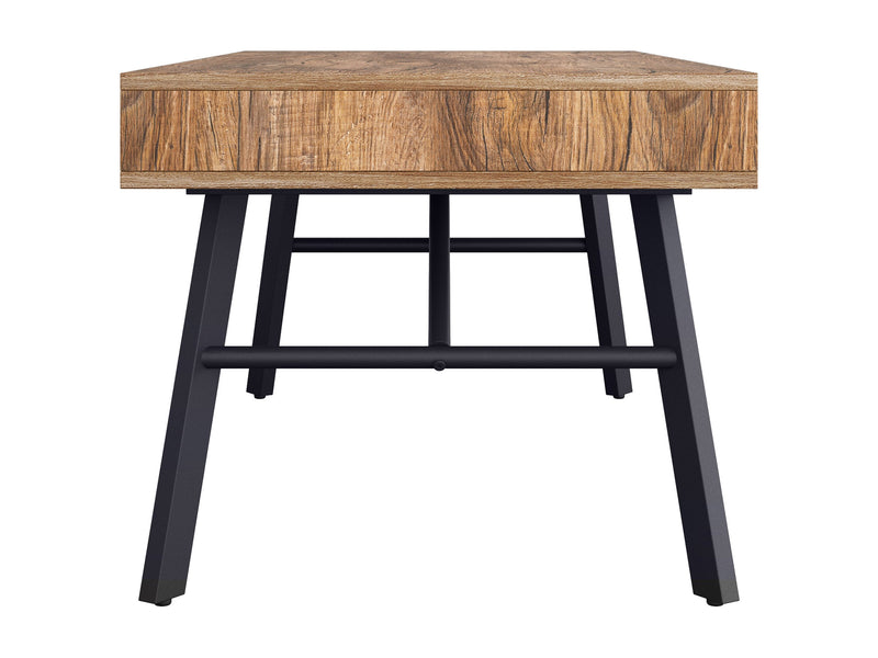 brown Rustic Wood Coffee Table Auston Collection product image by CorLiving