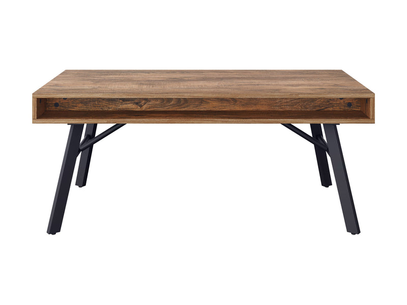 brown Rustic Wood Coffee Table Auston Collection product image by CorLiving