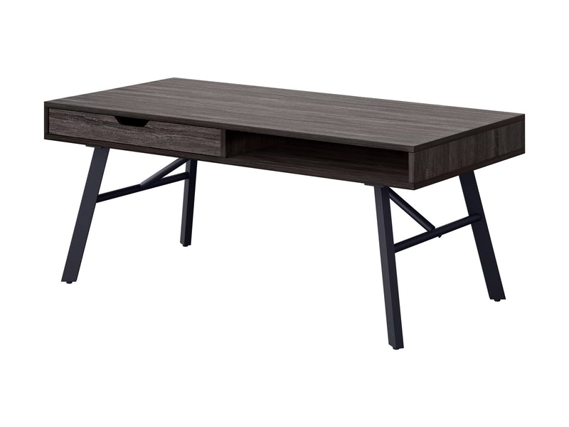 grey Rustic Wood Coffee Table Auston Collection product image by CorLiving