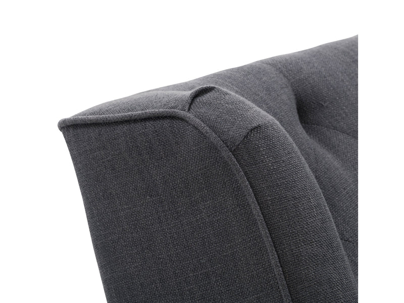 dark grey Modern Rocking Chair Freya Collection detail image by CorLiving