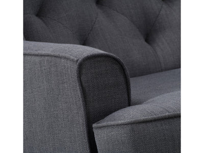 dark grey Modern Rocking Chair Freya Collection detail image by CorLiving#color_freya-dark-grey