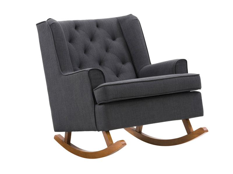 dark grey Modern Rocking Chair Freya Collection product image by CorLiving
