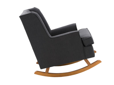 dark grey Modern Rocking Chair Freya Collection product image by CorLiving#color_freya-dark-grey