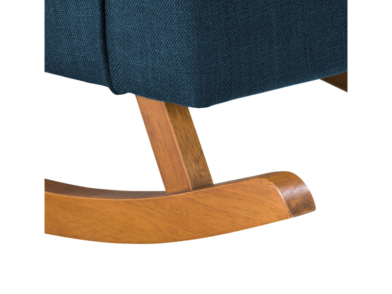 navy blue Modern Rocking Chair Freya Collection detail image by CorLiving