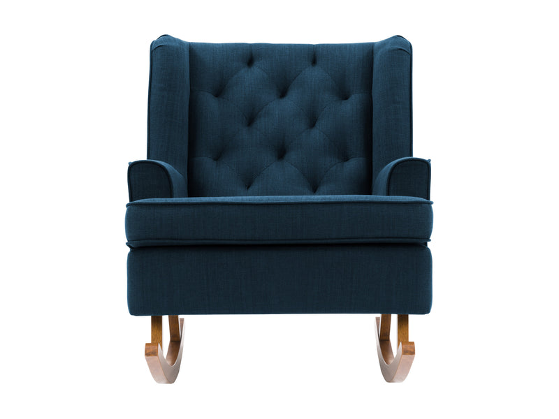 navy blue Modern Rocking Chair Freya Collection product image by CorLiving