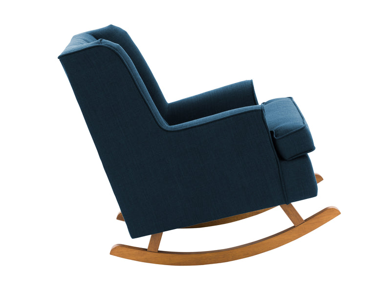 navy blue Modern Rocking Chair Freya Collection product image by CorLiving