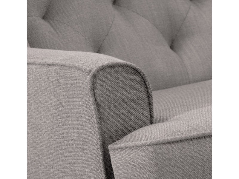 light grey Modern Rocking Chair Freya Collection detail image by CorLiving