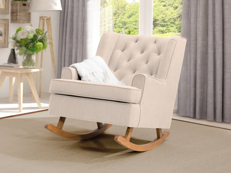 beige Modern Rocking Chair Freya Collection lifestyle scene by CorLiving