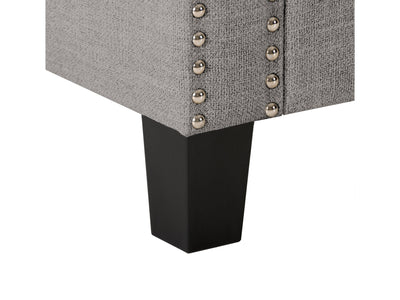 light grey End of Bed Storage Bench Luna Collection detail image by CorLiving#color_luna-light-grey