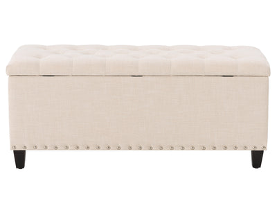 beige End of Bed Storage Bench Leilani Collection product image by CorLiving#color_leilani-beige