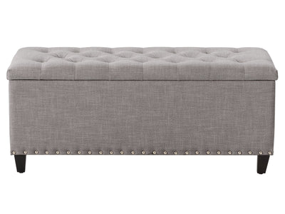 light grey End of Bed Storage Bench Leilani Collection product image by CorLiving#color_leilani-light-grey
